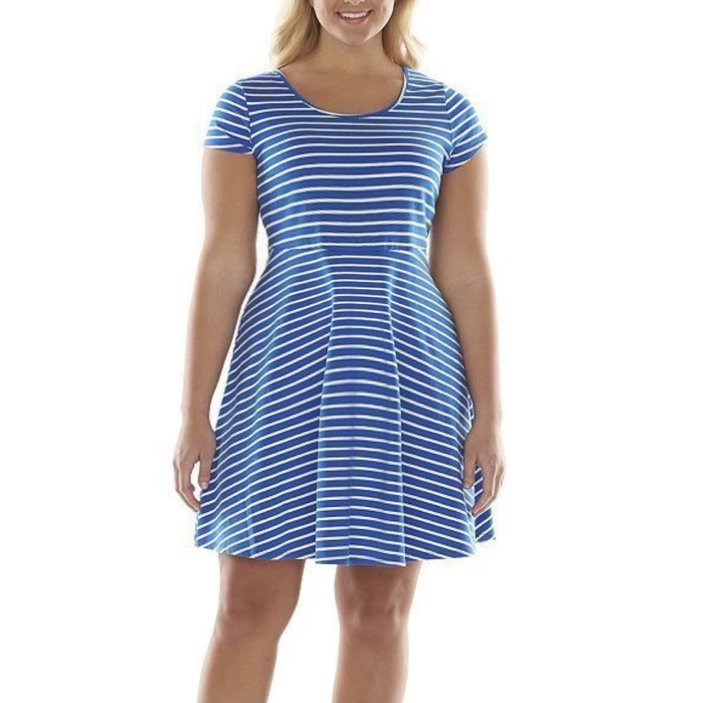 Authentic American Heritage Striped Blue & White Dress